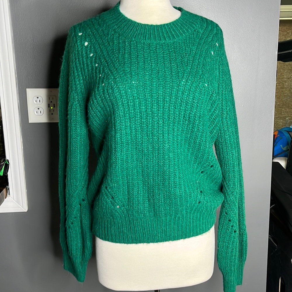 Green Gap Wool Sweater